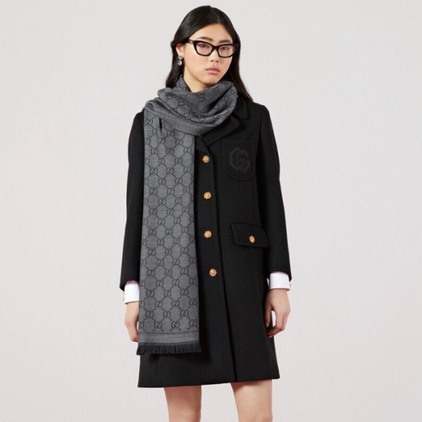 ✨구찌 여성 블랙 스카프 - Gucci Womens Black Scarf - acc1723x