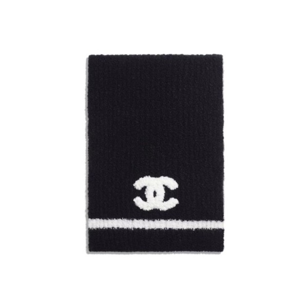 ✨샤넬 여성 블랙 머플러 - Chanel Womens Black Muffler - ch1731x