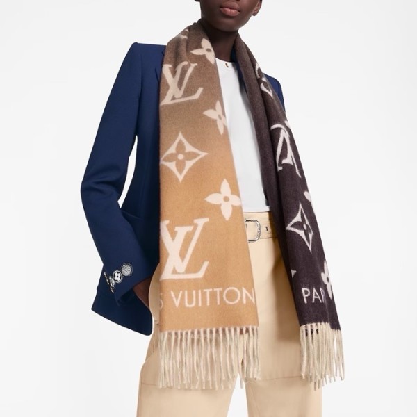 ✨루이비통 여성 브라운 머플러 - Louis vuitton Womens Brown Muffler - acc1757x