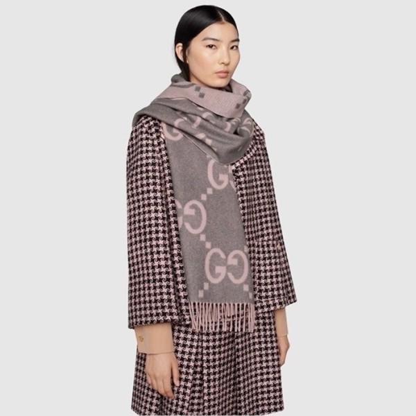 ✨구찌 여성 핑크 머플러 - Gucci Womens Pink Muffler - acc1761x
