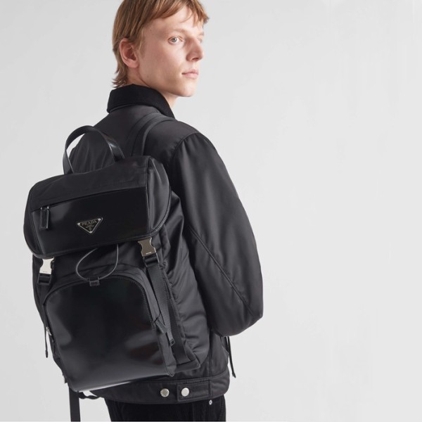 ❤매장판 프라다 남성 리나일론 블랙 백팩 - Prada Mens Black Back Pack - prb966x