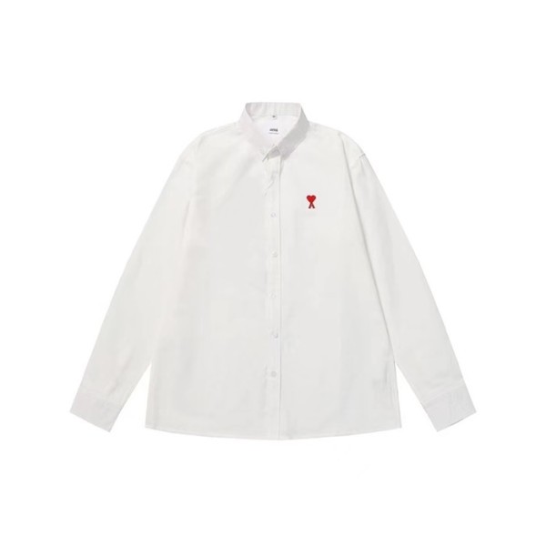 ✨아미 남성 화이트 셔츠 - Ami Mens White Shirts - amc248x