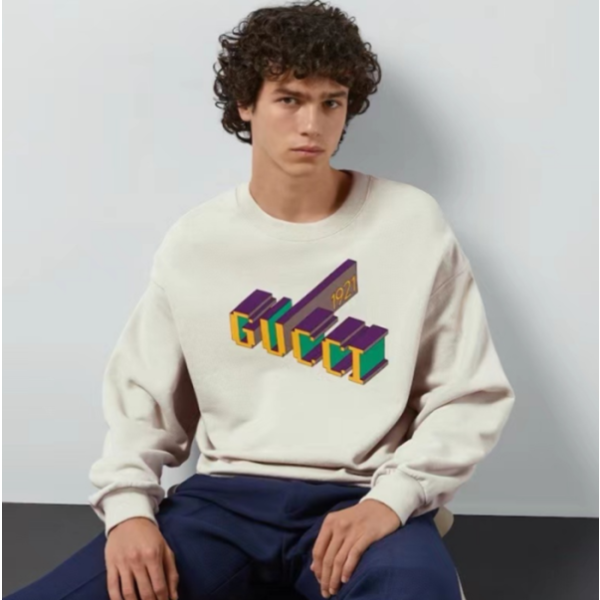 ✨구찌 남성 베이직 화이트 맨투맨 - Gucci Mens White Tshirts - guc248x