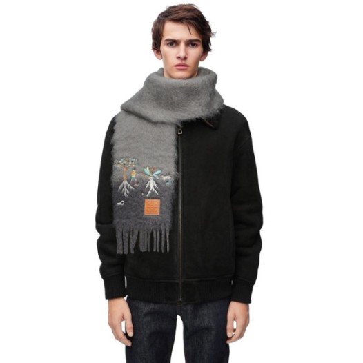 ❤로에베 남/녀 그레이 머플러 - Loewe Unisex Gray Muffler -acc1796x
