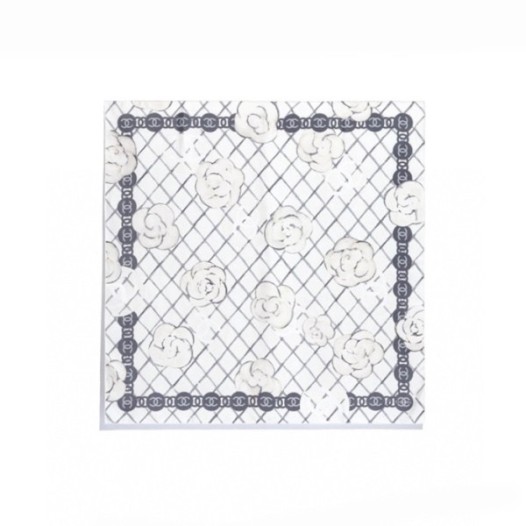 ❤샤넬 여성 까멜리아 스카프 - Chanel Womens White Scarf - acc1806x