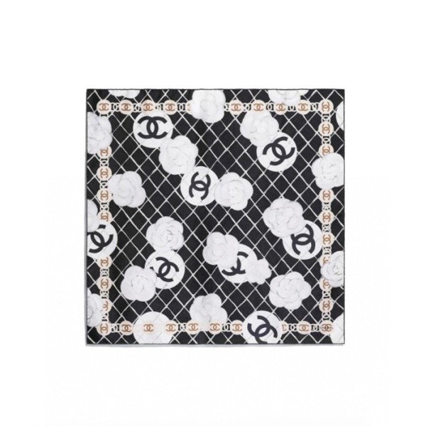 ✨샤넬 여성 까멜리아 스카프 - Chanel Womens Black Scarf - acc1807x