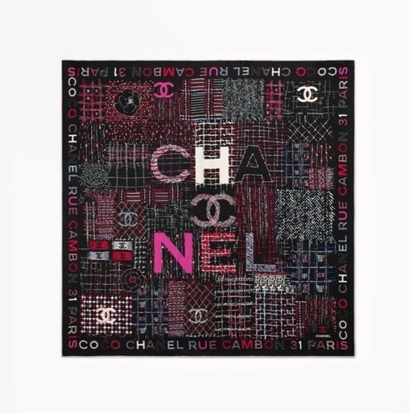 ✨샤넬 여성 블랙 스카프 - Chanel Womens Black Scarf - acc1809x
