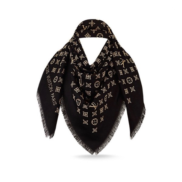 ✨루이비통 여성 블랙 스카프 - Louis vuitton Womens Scarf - acc1834x