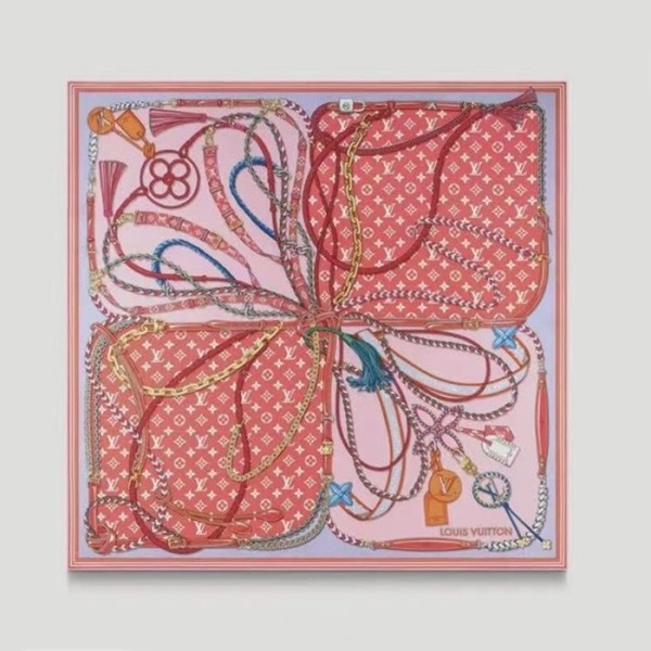 ✨루이비통 여성 레드 스카프 - Louis vuitton Womens Scarf - acc1836x