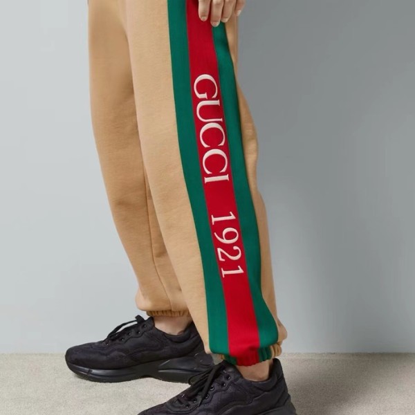 ✨구찌 남성 캐쥬얼 카키 트레이닝 팬츠 - Gucci Mens Khaki Training-pants - guc252x