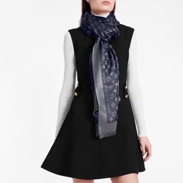 ✨루이비통 여성 블루 스카프 M73658 - Louis vuitton Womens Scarf - acc1854x