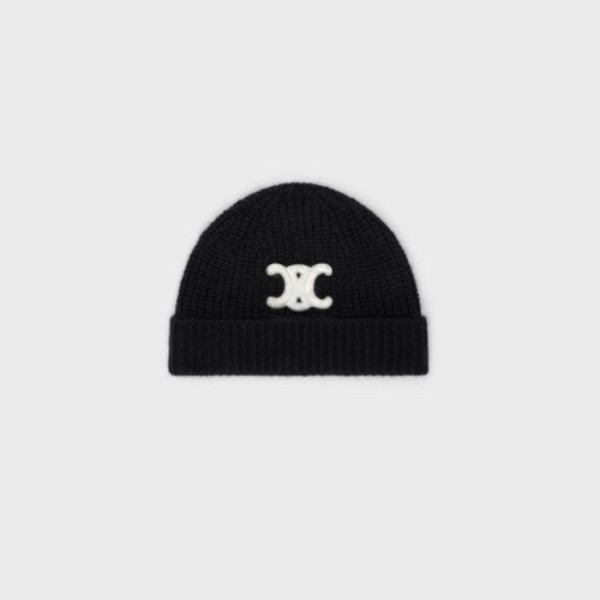 ✨셀리느 남/녀 카멜 비니 - Celine Unisex Black Beanie - acc1863x