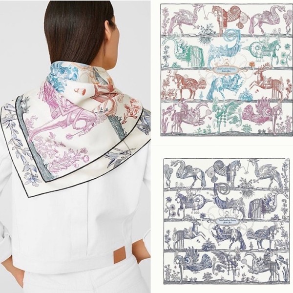 ✨에르메스 여성 네이비 스카프 - Hermes Womens Navy Scarf - acc1869x