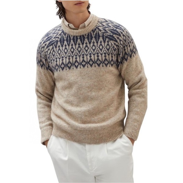 ✨브루넬로쿠치넬리 남성 베이지 니트 - Brunello Cucinelli Mens Beige Knits - brc301x