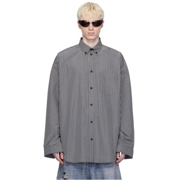 ✨발렌시아가 트렌디 남성 블랙 셔츠 - Balenciaga Mens Black Shirts - bac341x