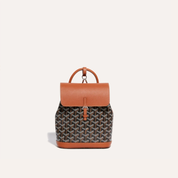 ❤고야드 여성 블랙 탄 알팡 미니 백팩 - Goyard Womens Alpin Mini Back Pack - gob1034x
