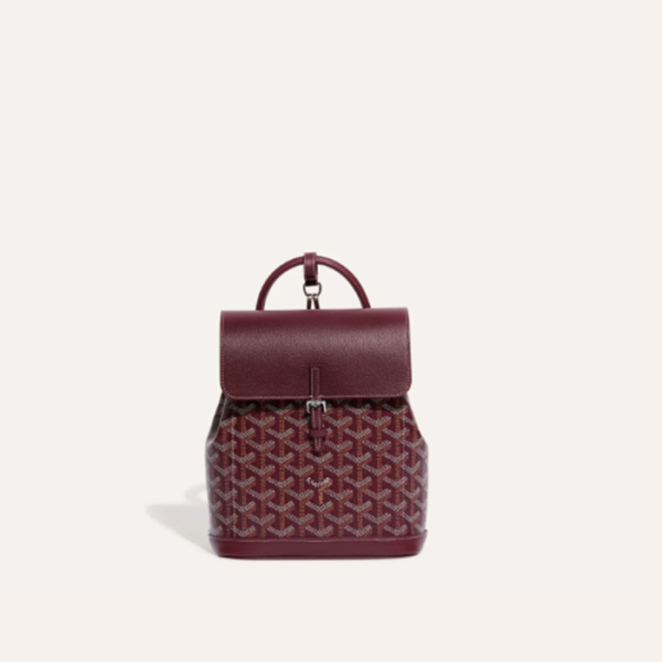 ❤고야드 여성 버건디 알팡 미니 백팩 - Goyard Womens Alpin Mini Back Pack - gob1042x