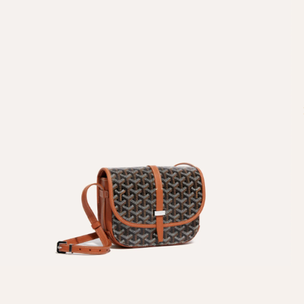✨고야드 여성 블랙 탄 벨베데르 백 PM - Goyard Womens Belvedere Bag - gob1101x