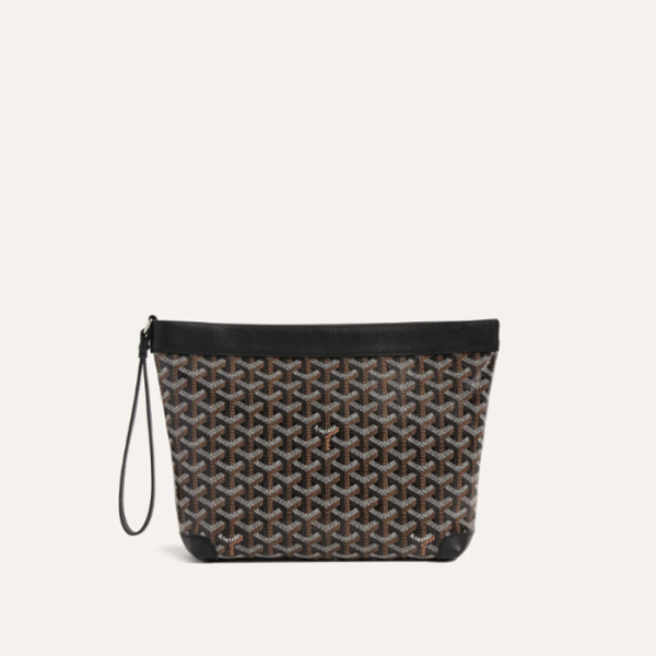 ✨고야드 남/녀 블랙 콘티 파우치 - Goyard Unisex Black Conti Pouch - gob1164x