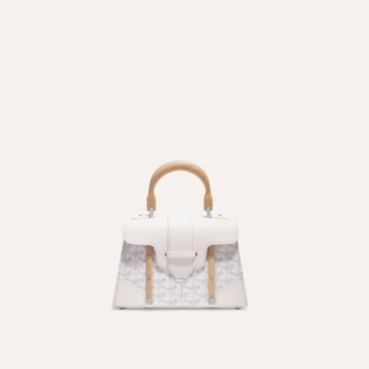 ❤고야드 여성 화이트 스트럭쳐 사이공 백 미니 - Goyard Womens Mini Structure Saigon Bag - gob1217x