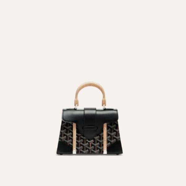 ✨고야드 여성 블랙 스트럭쳐 사이공 백 미니 - Goyard Womens Mini Structure Saigon Bag - gob1219x