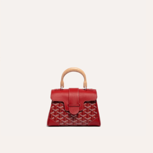 ❤고야드 여성 레드 소프트 사이공 백 미니 - Goyard Womens Mini Saigon Bag - gob1234x