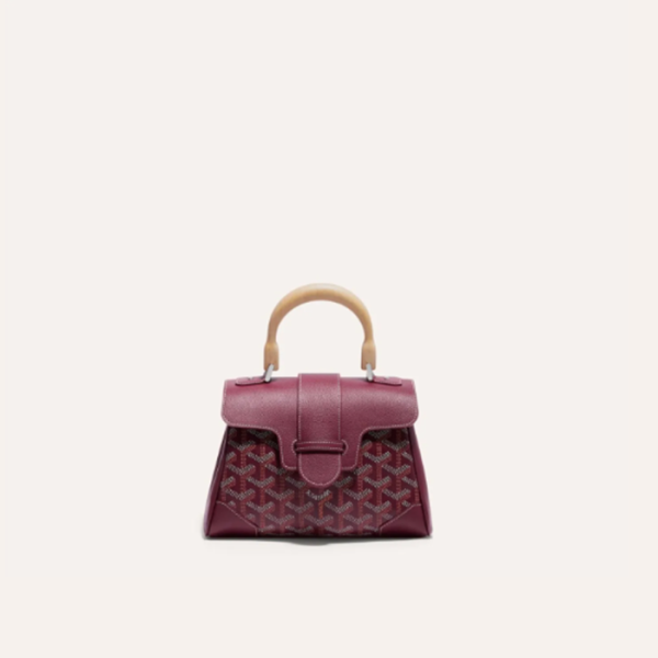 ✨고야드 여성 버건디 소프트 사이공 백 미니 - Goyard Womens Mini Saigon Bag - gob1243x