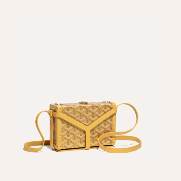 ✨고야드 여성 옐로우 미노디에르 트렁크 백 - Goyard Womens Minaudiere Trunk Bag - gob1271x