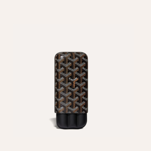 ❤고야드 남성 블랙 처칠 3 시가 케이스 - Goyard Mens Churchill 3 Cigar Case - gow163x