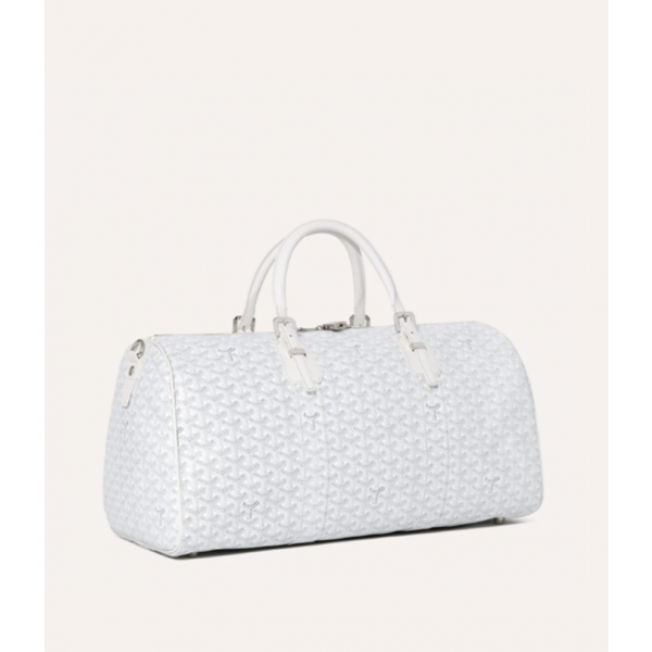 ✨고야드 남/녀 화이트 보스턴 백 45/50 - Goyard Unisex Boston Bag 45/50 - go1405x