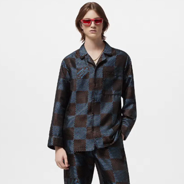 ✨루이비통 남성 네이비 셔츠 - Louis vuitton Mens Navy Shirts - lvc345x