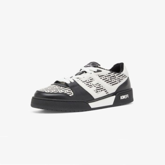 ❤펜디 남성 매치 블랙 로우탑 스니커즈 - Fendi Mens Black Sneakers - fes344x