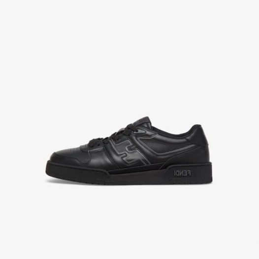 ❤펜디 남성 매치 블랙 로우탑 스니커즈 - Fendi Mens Black Sneakers - fes346x