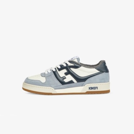 ❤펜디 남성 매치 블루 로우탑 스니커즈 - Fendi Mens Blue Sneakers - fes347x