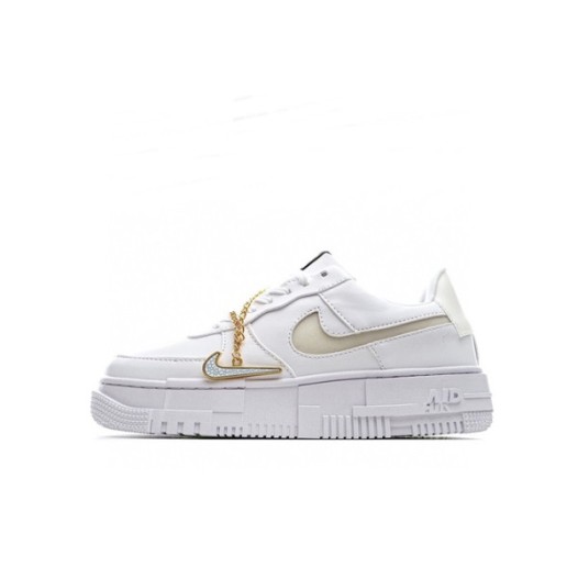 ❤나이키 남/녀 화이트 스니커즈 - Nike Air Force 1 Unisex Sneakers - nis424x