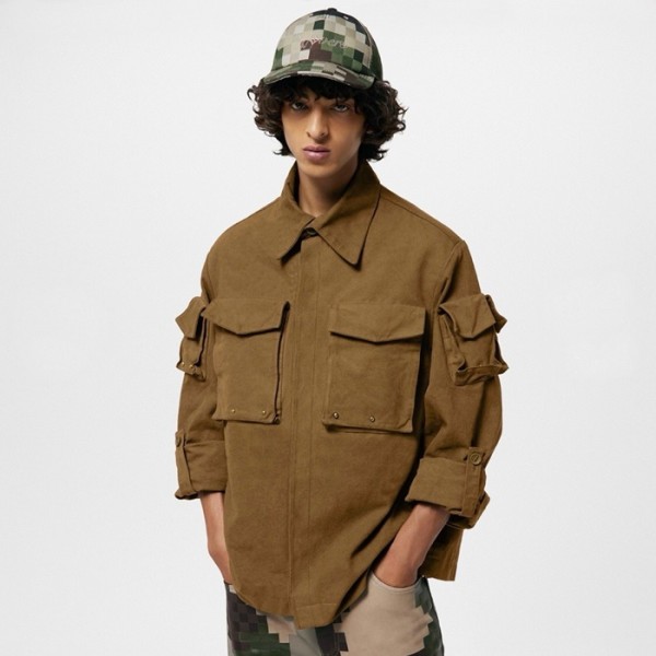 ✨루이비통 남성 카키 재킷 - Louis vuitton Mens Khaki Jackets - lvc353x