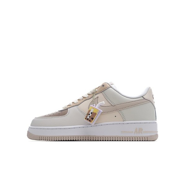 ✨나이키 남/녀 베이지 스니커즈 - Nike Air Force 1 Unisex Sneakers - nis455x