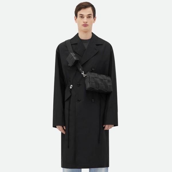 ✨보테가 베네타 남성 블랙 카세트백 - Bottega Veneta Mens Black Cassette Bag - bvb466x