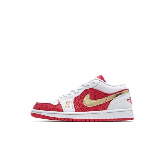 ❤나이키 남/녀 레드 스니커즈 - Nike Air Jordan 1 Low Unisex Sneakers - nis528x