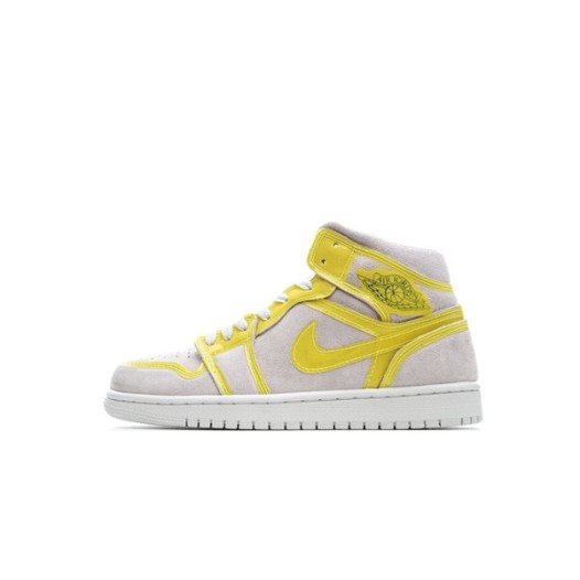 ❤나이키 남/녀 옐로우 하이탑 스니커즈 - Nike Air Jordan 1 Mid Unisex Sneakers - nis533x