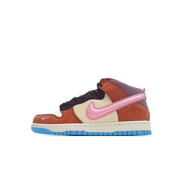 ✨나이키 남/녀 레드 하이탑 스니커즈 - Nike SB Dunk Low Unisex Sneakers - nis536x