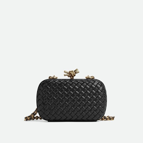 ✨보테가 베네타 여성 블랙 체인 새들 백- Bottega Veneta Womens Knot Bag - bvb1485x