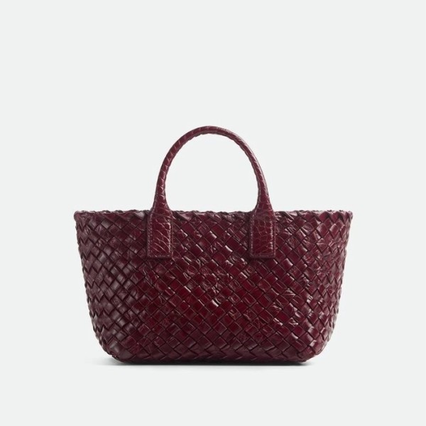 ✨보테가 베네타 여성 버건디 미니 카바트 백- Bottega Veneta Womens Mini Cabat Bag - bvb1490x