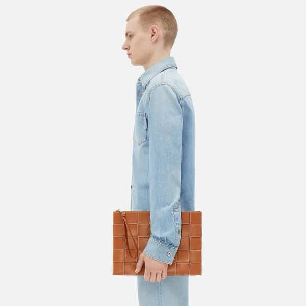 ✨보테가베네타 남성 카멜 클러치 - Bottega Veneta Mens Camel Clutch - bvb1505x