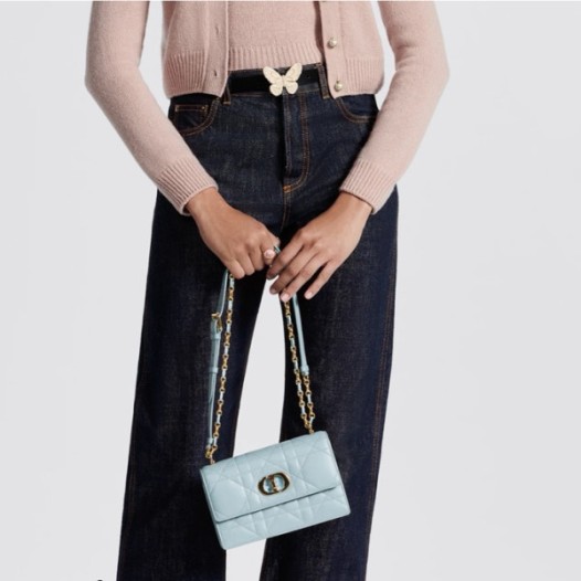 ❤디올 여성 블루 카로 백- Dior Womens Blue Caro Bag - dib1555x
