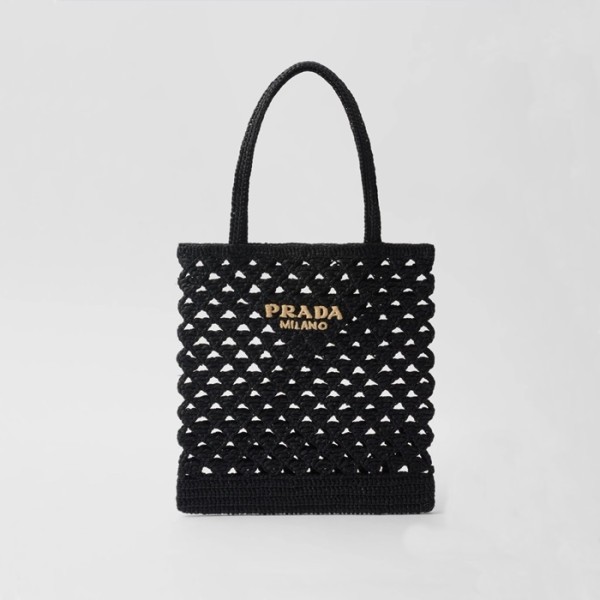 ✨프라다 여성 블랙 라탄백 - Prada Womens Black Shoulder Bag - prb1573x