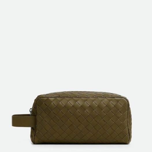 ★보테가베네타 남성 인트레치아토 여행용 파우치 - Bottega Veneta Mens Khaki Pouch - bvb1600x