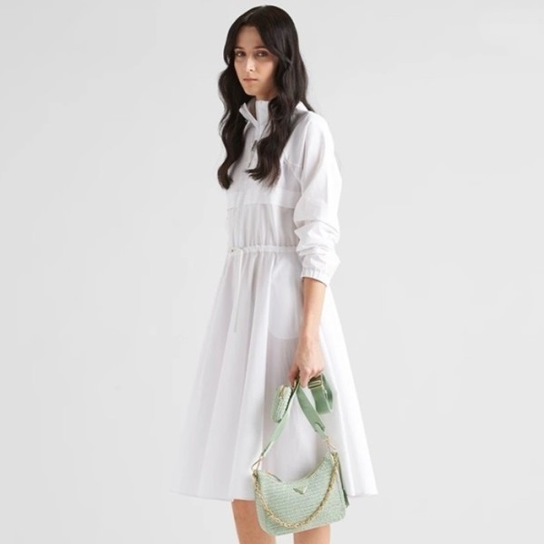✨프라다 여성 민트 라탄 백 - Prada Womens Mint Cross Bag - prb1606x