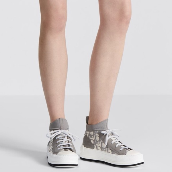 ✨디올 여성 그레이 하이탑 스니커즈 - Dior Womens Gray Sneakers - dis607x
