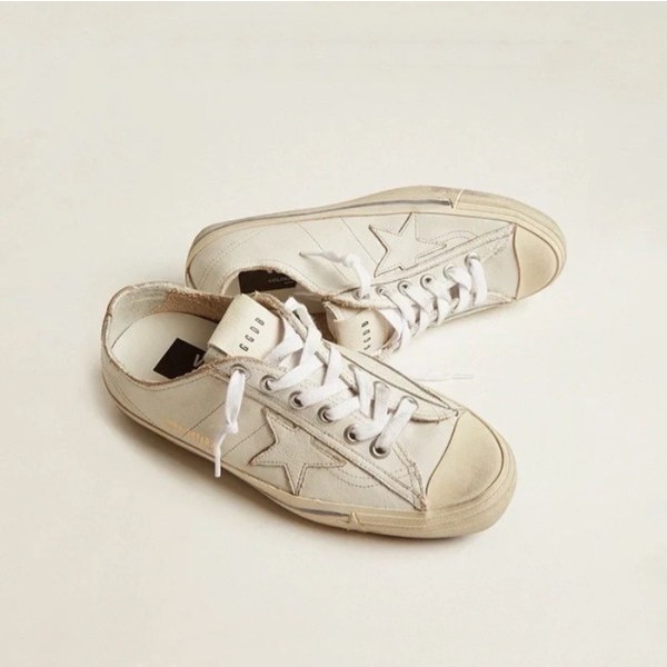 ✨골든구스 여성 아이보리 스타 스니커즈 - Golden Goose Womens Vstar2 Sneakers - gos608x